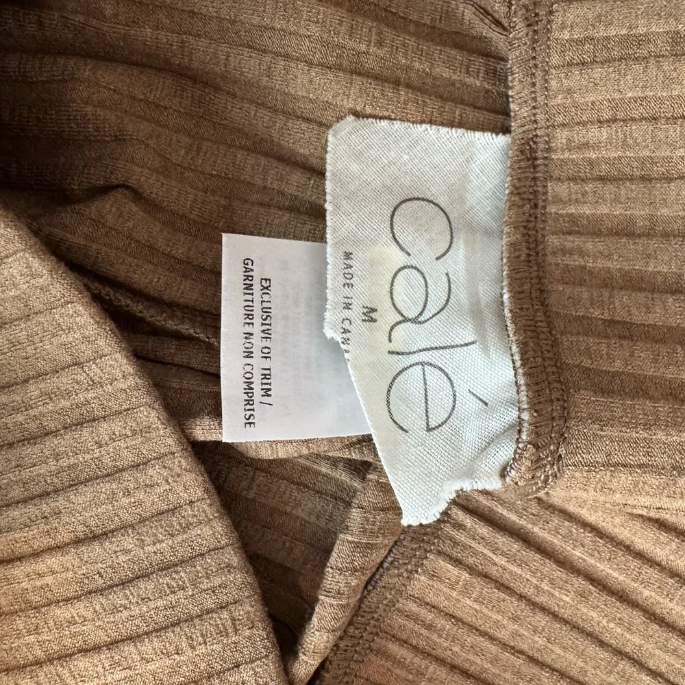 Cale Brown Ribbed Two-Piece Set - Picture 4 of 7